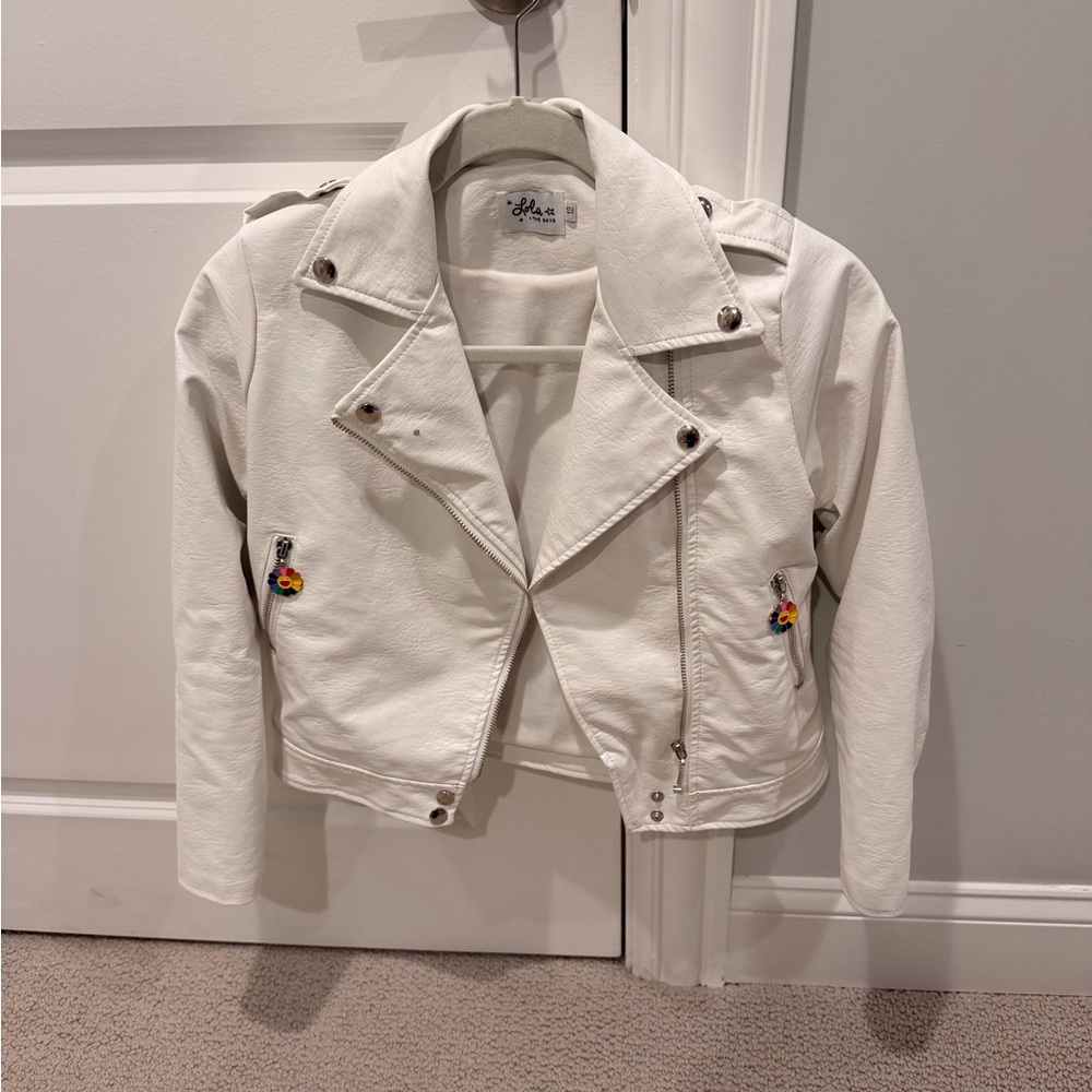Lola + The Boys White Jacket with Fun Patches - Picture 2 of 4